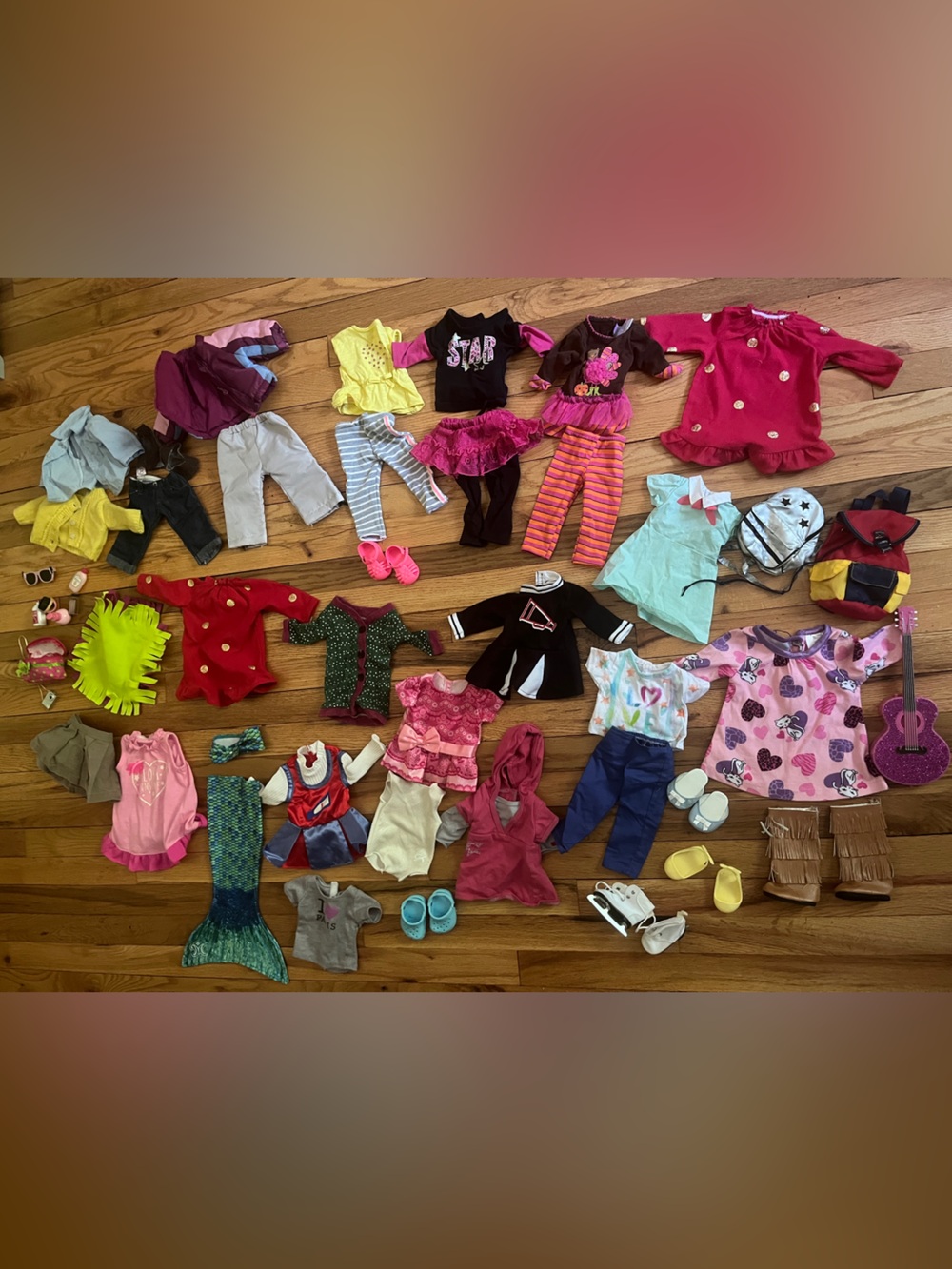 Doll Clothes Lot for 18" Dolls American Girl Our Generation Shoes Accessories